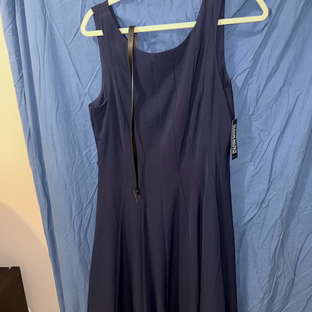 New York & Company Deep Blue Midi Dress